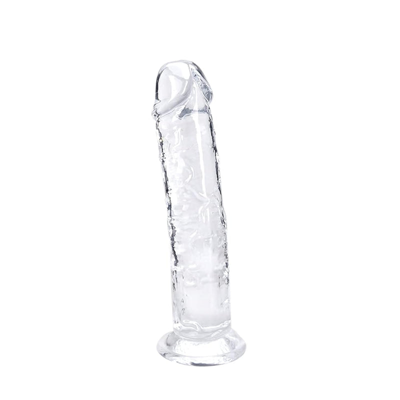 7 Inch Small Realistic Dildo, Soft Lifelike Beginner Sex Toy Thin Penis Clear With Strong Suction Cup For Womens/Men/Gay,Adult Life Like Sex Anal Cute Toys & Games