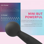 Mini Bullet Vibrators Adult Sex Toys For Woman Personal Massager For Women Mini Wand Massager Quiet & Waterproof 10 Patterns & 8 Speeds Or Woman & Couple Sex Pleasure (Black)
