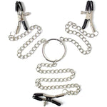 Adjustable Nipple Clamps, Entertainment Clip For Women Non-Piercing Nipplerings Clip, Nipple Clips & Clitoris Clamp Bdsm Adult Sex Toys & Games For Couples Gifts (A)