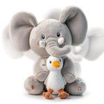 Tumama Elephant Stuffed Animal Toys, Interactive Singing Talking Plush Elephant And Bird Toy, Baby Animated Animals