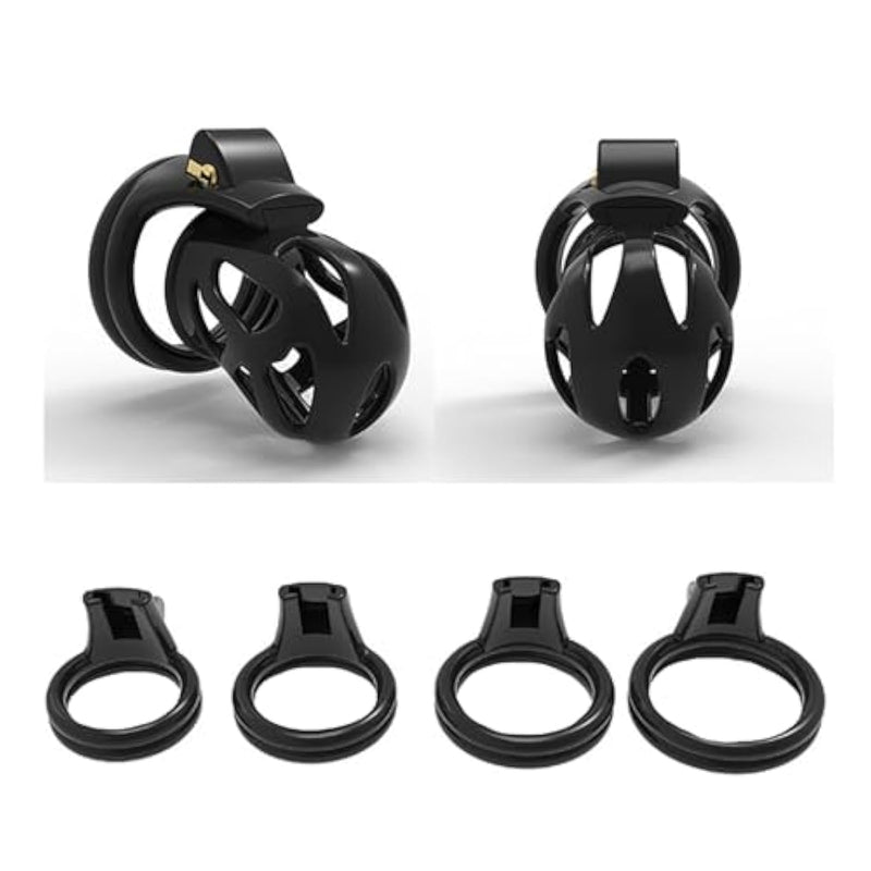 Male Chastity Cock Cage Black Penis Cage Sex Toy Chastity Devices Lock Design Bdsm Toys For Couples Sex (B)