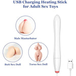 Heating Rod For Male Masturbator Sex Doll Torso, Quick Heating Stick For Vagina Channel, Warming Rod Increasing Temperature For Better Sex Pleasure, Adult Sex Toy Accessory Anal Hole Warmer