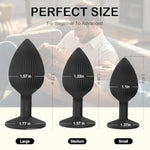 3Pcs Anal Plug Adult Sex Toys, Silicone Butt Plug Set For Beginners Advanced Userss, Anal Plugs Anal Training Kit Sex Toys For Man, Women And Couple With Sucker Base Prostate Toys?Black?