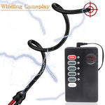 Male Penis Plug Urethral Vibrator Electroshock Silicone Urethral Dilator Stimulates Urethral Masturbation Sex Toys