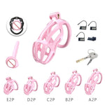 Male Chastity Cock Cage Pink Penis Cage Sex Toy Chastity Devices Lock Design Bdsm Toys For Couples Sex (D2P)