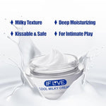 Milky, Creamy, Water-Based Lubricant, Smooth White Paste, Hypoallergenic, Suitable For Women, Men And Couples, Can Be Applied All Over The Body