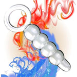 Anal Butt Plug Glass Anal Trainer With Big O Ring Crystal Pleasure Wand Sex Toy,G-Spot Pleasure Wand Glass Dildo Expander Crystal Anal Plug Anal Masturbator Sex Toy For Men Women(Style 2)