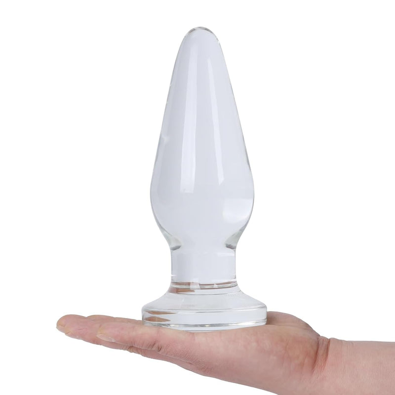 7.8 Inches Huge Glass Butt Plug Large Crystal Anal Plug Bum Pleasure Anal Trainer Anal Expander Sex Toy