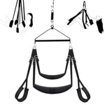 Luxury 3Rd Gen 180° Spinning Sex Swing – Ultra-Soft Fluffy Liner,Steel Triangle Support, 600 Lbs Capacity – Designed For Couples