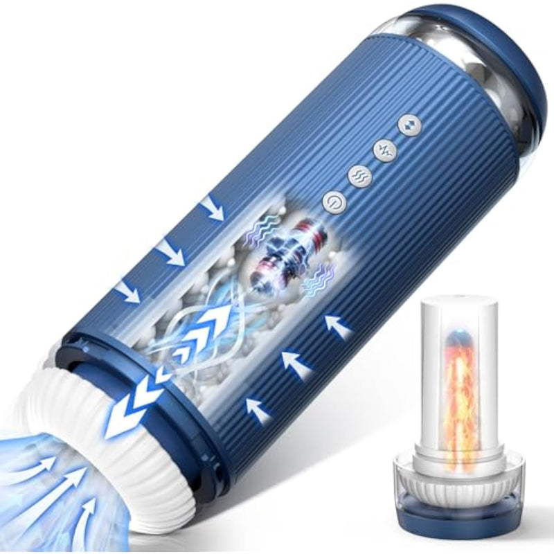 Automatic Male Masturbator Sex Toys For Men, Sex Toys 5 Thrusting & 10 Vibration Modes, Pocket Pussy Male Stroker With Fast Heating Function, Sex Toy Sex Machine, Adult Sex Toys & Games