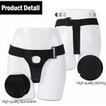 Adult Bdsm Strap On Harness Adjustable Leather Pants Dildo Briefs Strapless Panties For Women Lesbian Sex Toy Role Play Underwear Fits For Suction Cup Dildo For Sex Game Play