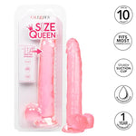 Size Queen 10 Inch Dildo With 6 Inch Shaft Circumference And Sturdy Suction Cup - Pink Se-0262-05-2