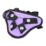 Female Dildo Wearable Pants Les Sex Harness Sex Toys With O-Rings For Couples, Strap-On Dildo Pants, Lesbian Straps Trousers For Butt Plug (Purple)