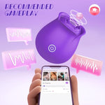 Sucking Vibrators Rose Toy - Rose Sex Toy Vibrator Stimulator With 6 Suction & Vibrating Modes, Sex Toys Clitoral Nipple G Spot Vibrators, Adult Sucking Sex Machine For Woman Couples & Games