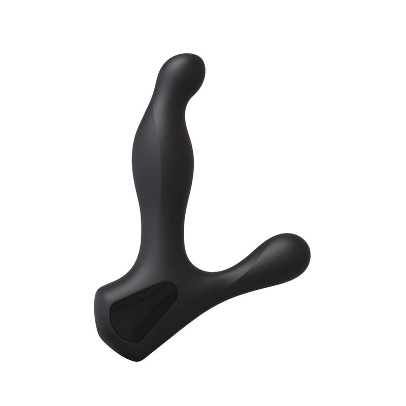 Optimale™ - Rimming P-Massager - Rechargeable Silicone Prostate Massager - Perineum & Shaft Feature 10 Vibration Functions, Spinning Beads Provide Rimming Sensation - Black