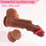 Realistic Dildo Huge Thick Monster Sex Toys, 10.4" Big Suction Cup Anal Silicone Dildos?Giant Dildo For Clitoral Vagina G-Spot Stimulation, Adult Penis Toys For Women Men Couples(Flesh)