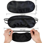 50 Pieces Blindfold Eye Mask Shade Cover with Nose Pad and Adjustable Strap for Travel Sleep or Party Supplies
