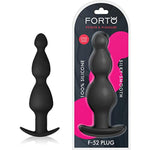 F-52 Cone Beads Anal Plug, Silicone Anal Beads Plug For Comfortable Long-Term Wear Prostate Massager Sex Toy With Narrow Flared Base & Long Neck For Men Women