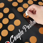 20.75''X16.5'' Position Scratch Off Poster For Adults - 100 Couple Position Challenges - The Love Game Date Night Ideas - Birthday Gift For Him Her Wife Husband