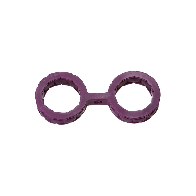 Japanese Bondage - Silicone Cuffs - Single-Piece Premium Silicone Handcuffs For Soft Bondage Or Restraint Play - Small - Purple