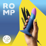 ROMP Piccolo Strap On Dildo Pegging Kit | 5 Inch Suction Cup Dildo & Adjustable Sex Harness | Wearable Adult Sex Toys for Women & Couples | G Spot & Anal Stimulation | Curved StrapOn Adult Toy