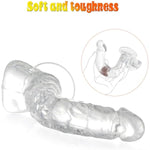 Harness & Strap-On Set, 6.7 Inch Realistic Clear Dildo Adult Sex Toy Female Masturbation Women Lesbian Beginner (S)