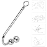Anal Beads Butt Plug Anal Hook With O Ring Prostate Massager Vaginal Stimulation Stainless Steel Anal Sex Toys Sex Bondage Sm Fetish Sex Toy For Men Women Couples