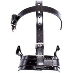 Leather Bondage With Detachable Silicone Dildo Mouth Gag Adjustable Head Harness Bdsm Fetish Slave Restraints For Men Women Couple