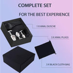 Anal Douche 4Pcs Anal Plug Set Stainless Steel Anal Butt Plug Adult Sexy Toys Sex Toys For Women,Men And Beginners