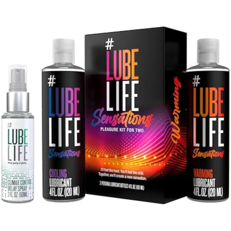 What'S Mine Is Yours Pleasure Kit For Men And Couples, Last Longer Delay Spray With Cooling & Warming Personal Lubricants For A Tingling & Invigorating Intimate Experience