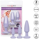 First Time Crystal Booty Kit Anal Butt Plug Toy Set Of 3 - Purple Se-0004-40-2