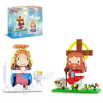 Jesus And Virgin Mary Building Set, Compatible With Lego Jesus Figures, Thanksgiving, Christmas, Easter Gift, Christian Gift For Kids Boys Girls 6+ (503 Pcs)