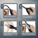 Inflatable Butt Plug Anal Plug,Anal Beads,Anal Sex Toys For Beginners And Advanced Users,Sex Toy For Vagina,Anal Training But Plug For Anal Trainer,Plug Anal For Couples , Black