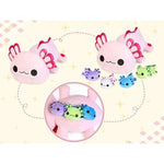 Axolotl Plush Toys For Ages 0 1 2 3 4 5 6 7 8+ Year Old Boys Girls- Axolotl Mommy Stuffed Animal With 4 Baby Axolotls In Her Tummy, Christmas Birthday Gifts For Baby, Toddler, Kids