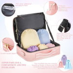 Locking Adult Toy Bag Box Game Toys Storage Organizer With 20 Different Size Drawstring Bags Toy Storage Case For Women And Men(Pink,15.75 X 11.42 X 4.3 Inches)