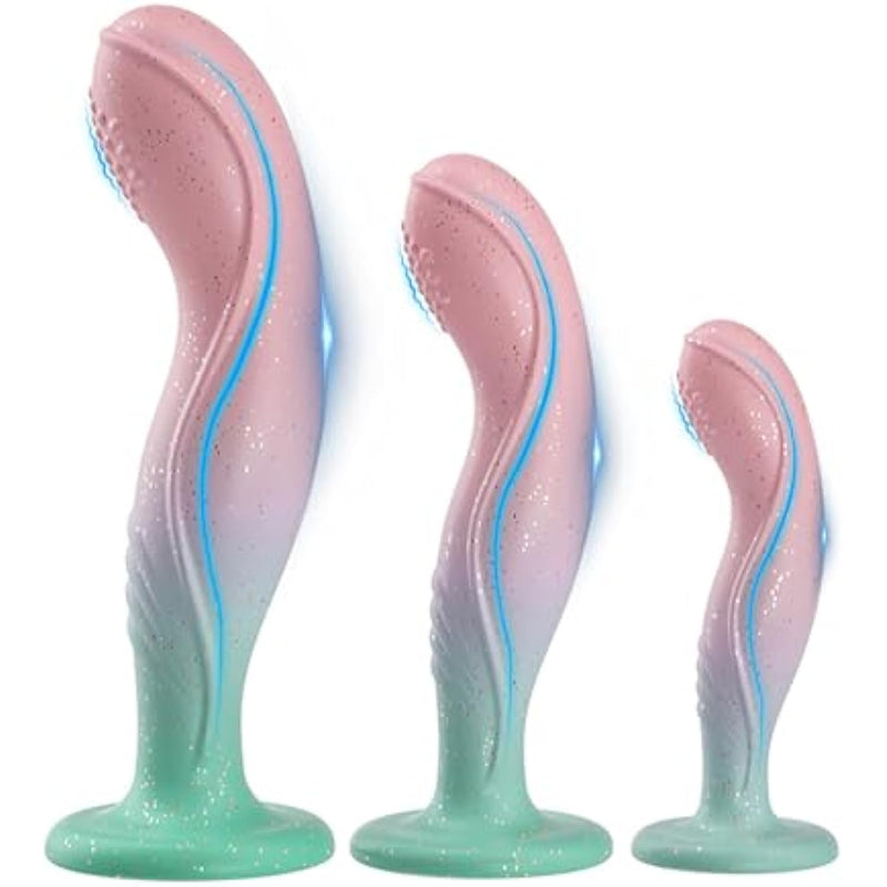3Pcs Anal Plug Silicone Butt Plug Set For Beginning Anal Dildo Anal Dilator Training Kit Prostate Massager Adult Sex Toys For Men/Women Couples(Pink)
