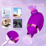 2 In 1 Tongue Licking Clit Sucker Vibrator Female For Women G-Spot Sucking Double Stimulation Nipples Massagers Sex Toy Adult