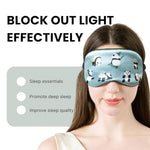 Panda Satin Sleep Eye Mask for Women, Cute Blackout Travel Blindfold