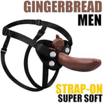 Wearable Strap On Dildo Harness For Pegging, Replaceable 7.4 Inch Realistic Silicone Anal Dildo, Body-Safe Material Huge Black Dildos, G Spot And Vaginal Stimulator Adult Sex Toys For Women And Men