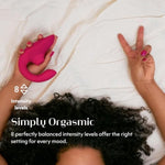 Blend Mini Vibrator For Women | G Spot & Clitoral Stimulator Vibrating Dildo | Silicone Rabbit Vibrator Clit Sucker Adult Sex Toy For Women & Couples | Rechargeable Personal Massager | Pink