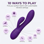 Dual Rabbit Vibrating Massager – USB Rechargeable Personal Massager