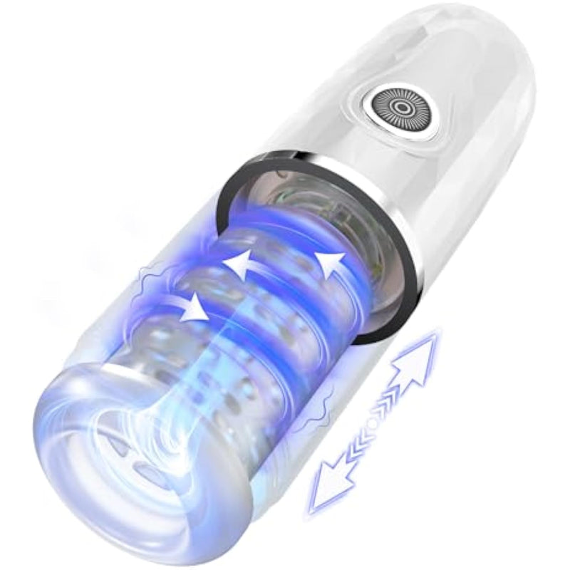 Automatic Male Masturbator, Adult Sex Toy For Men With 3 Speed Settings, 7 Thrusting And Rotation Modes, 6 Types Of Real Person Moaning