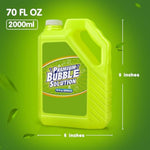 Bubble Solution Refill - 70 Ounce Premium Bubble Liquid Refills For Bubble Machine, Wand, Gun, Blower At Wedding And Party - Bubbles Toy For Kids Toddlers Boys Girls (With Portable Handle)