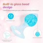 Crystal Anal Plug – Premium Buttplug For Women, Men & Couples Anal Plugs For Prostate Play, Small Butt Plug Tail, Waterproof, Soft Silicone For Comfort And Pleasure?Blue?