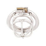 Male Chastity Device Stainless Steel Small Ergonomic Design Stealth Lock For Adults Solitary Extreme Confinement Cage B955 55Mm