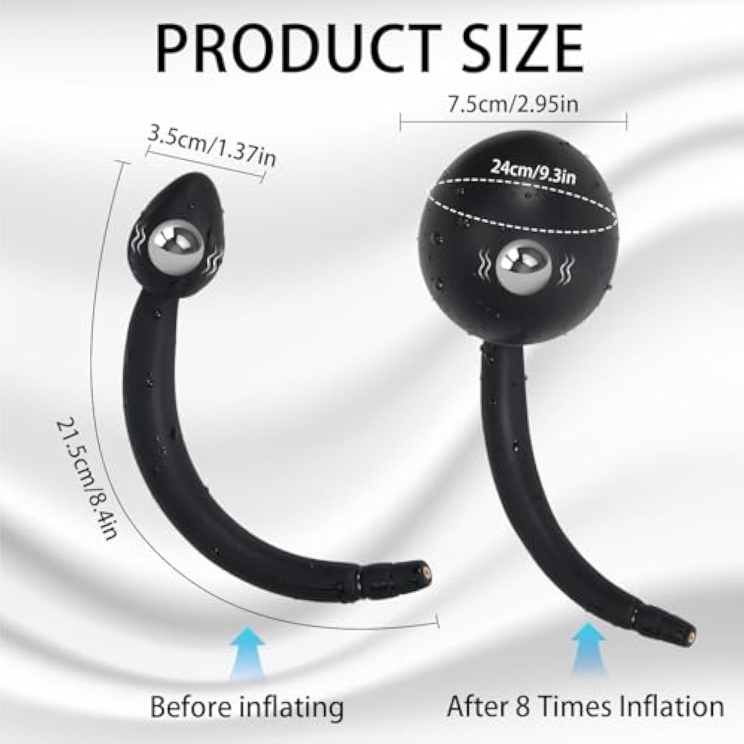 Inflatable Anal Plug, Anal Pump, Anal Dilator With Pump, Anal Sex Toy, BlessMyBucket Inflatable Anal Plug, Anal Pump, Anal Dilator With Pump, Anal Sex Toy, BlessMyBucket