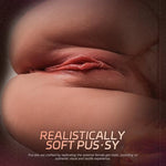 Sex Doll For Men Flesh Male Masturbator Pocket Pussies Realistic Adult Sex Toys For Men,5.8Lb Entry-Level Ass Lifelike Soft Butt With Vagina And Anal Channel For Several Light Sex Positions (Wheat)