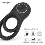 Legendary Duo | Penis Ring | 12 Vibration Programs | Waterproof (Ipx7) | Rechargeable Battery | Skin-Friendly Silicone