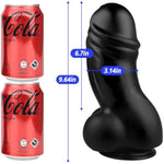 Long Realistic Dildo Huge Anal Plug With Strong Suction Cup, Thick Lifelike Penis For Vaginal Massage And Anus Butt Plug Masturbation Women Pleasure (M)