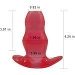 Hollow Anal Butt Plugs:Tunnel Anal Plug Sex Toys Anus Dilator Butt Plugs Anal Toys Soft Anal Trainer Anal Sex Toys For Men Women Couples Anal Training Butt Plug Anal Sex Trainer (M)